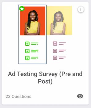 Ad Testing Survey Template